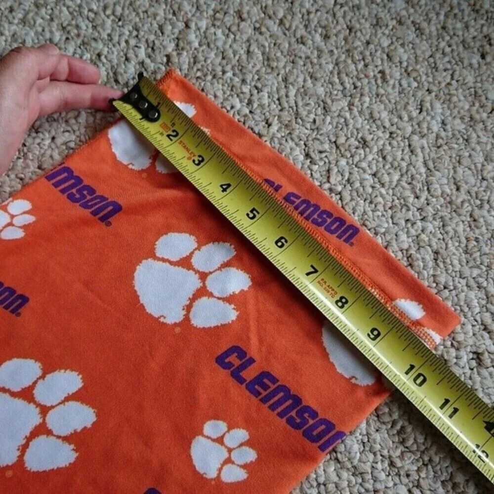 Clemson Tigers All Over Logo Orange Neck Gaiter